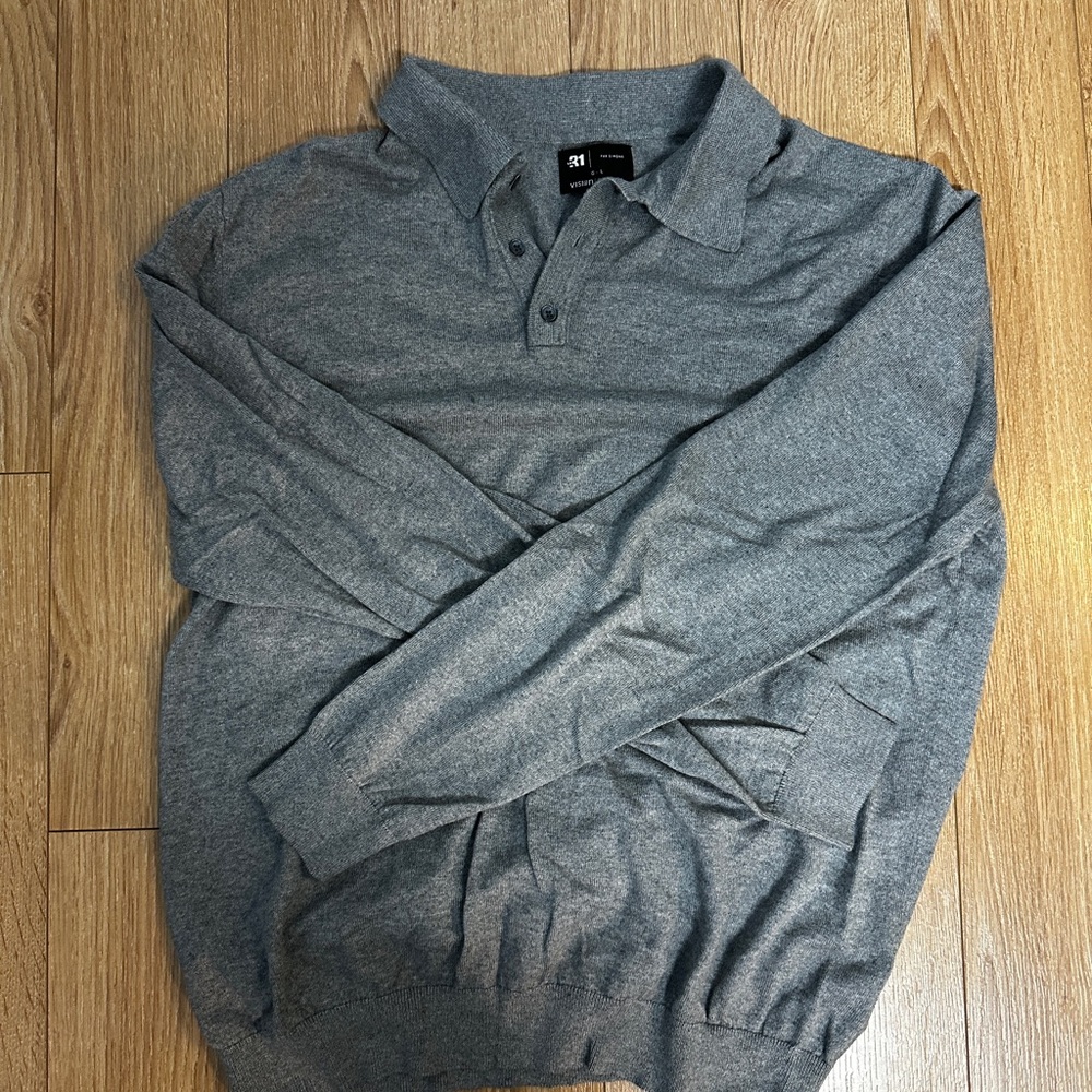 Simons Heather Gray Polo Shirt